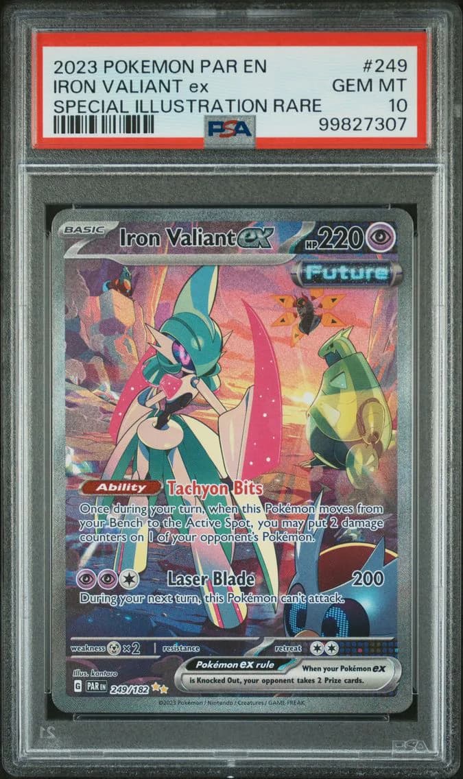 Iron Valiant EX, Paradox Rift, PSA 10