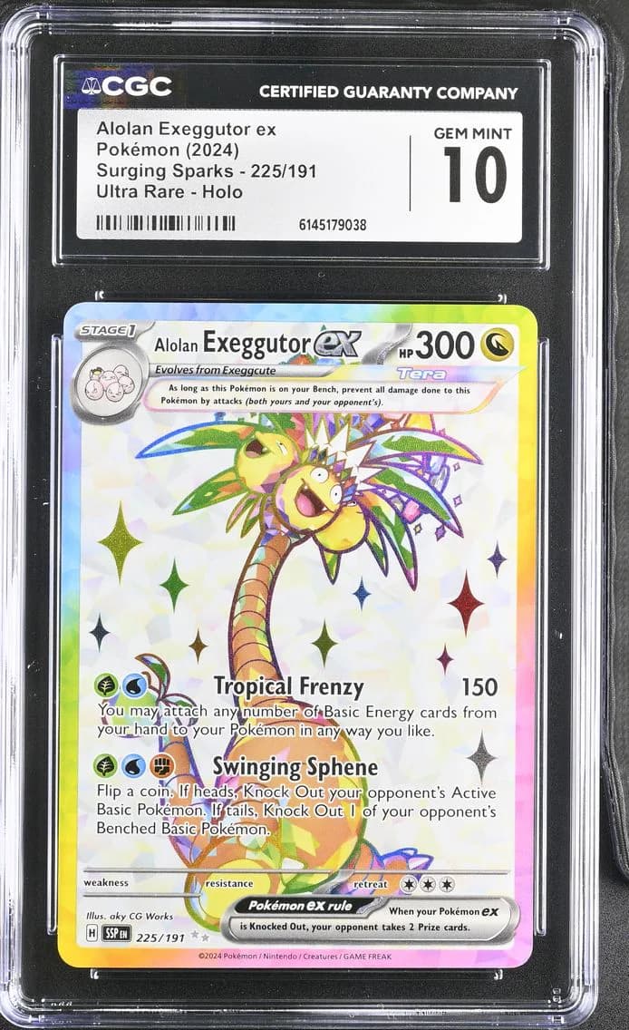 Alolan Exeggutor ex, Surging Sparks, CGC 10