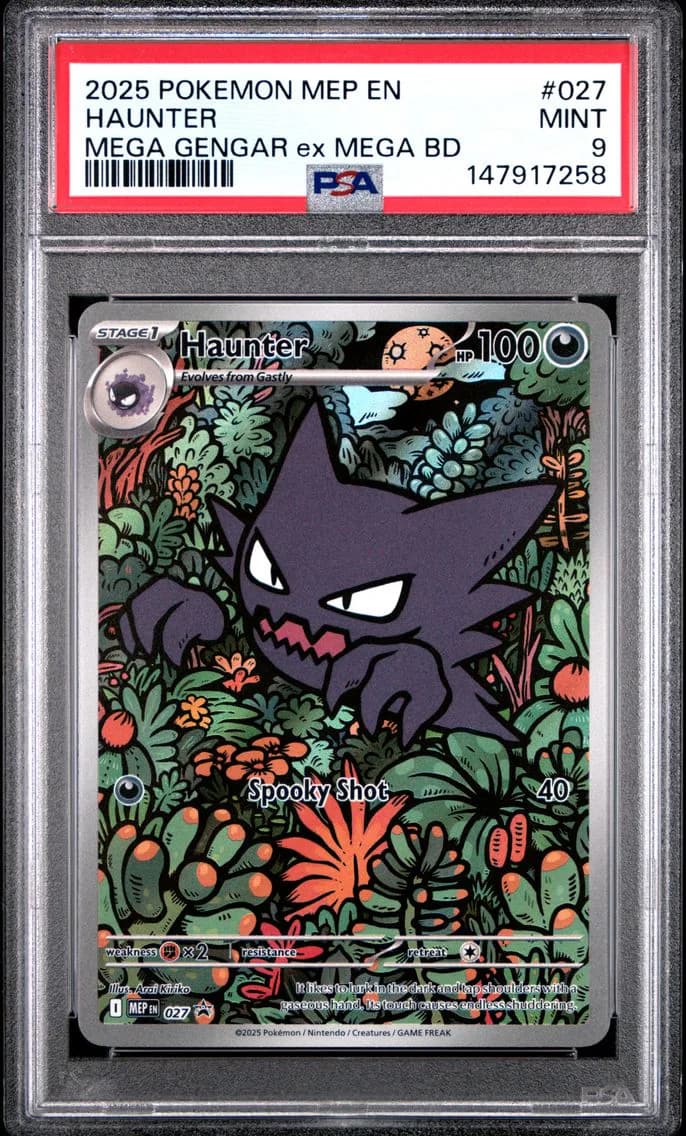 Haunter, Me Black Star Promo, PSA 9