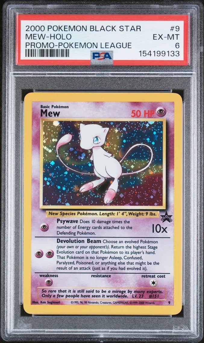 Mew-Holo, Promo Black Star, PSA 6