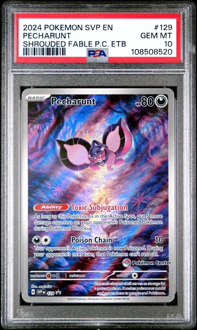 Pecharunt, SV Black Star Promo, PSA 10
