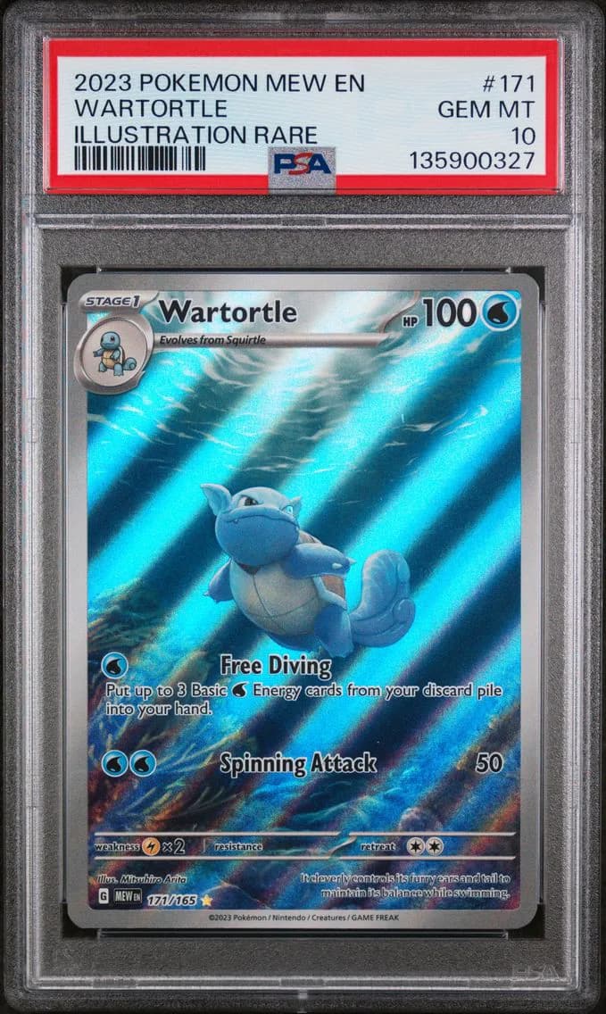 Wartortle, 151, PSA 10