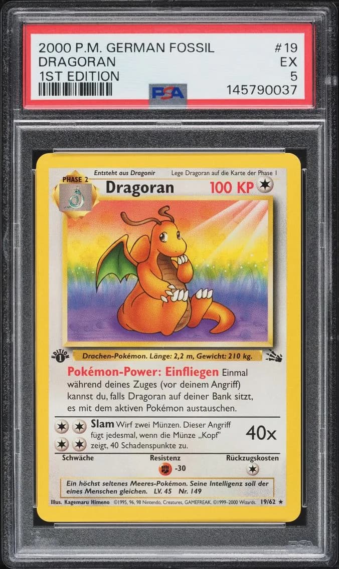 Edition Dragoran, German Fossil, PSA 5