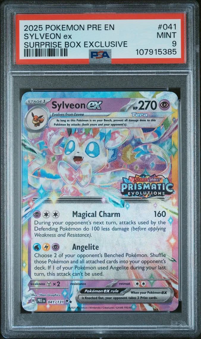 Sylveon EX, Prismatic Evolutions, PSA 9