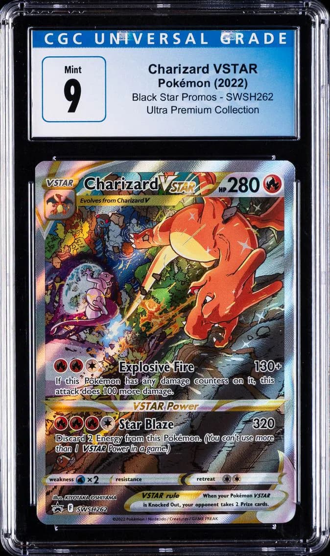 Charizard VSTAR, Black Star Promos - Sword & Shield, CGC 9
