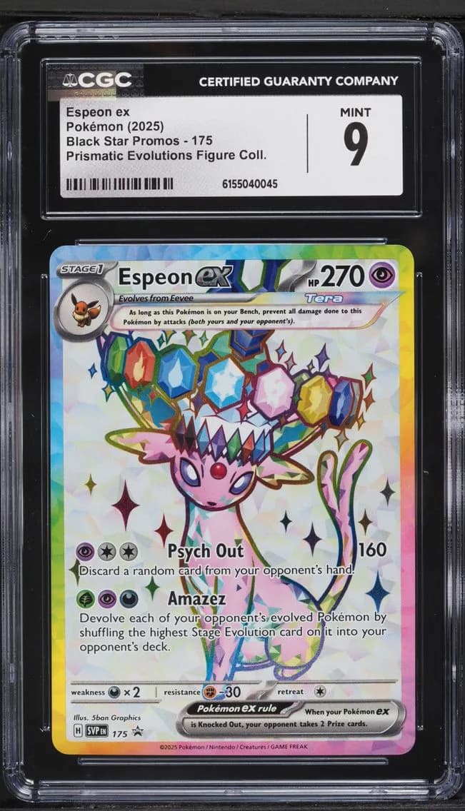 Espeon ex, Black Star Promos - Scarlet & Violet SVP EN, CGC 9