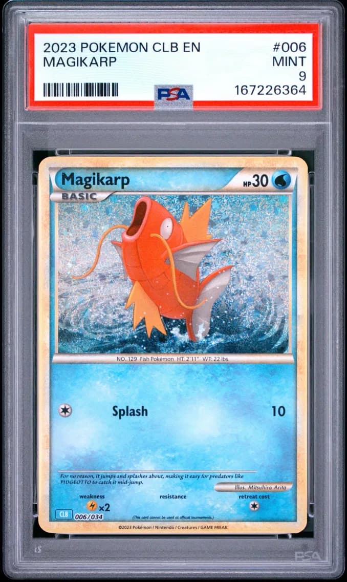 Magikarp, Clb-Trading Card Game Classic Blastoise & Suicune EX Deck, PSA 9