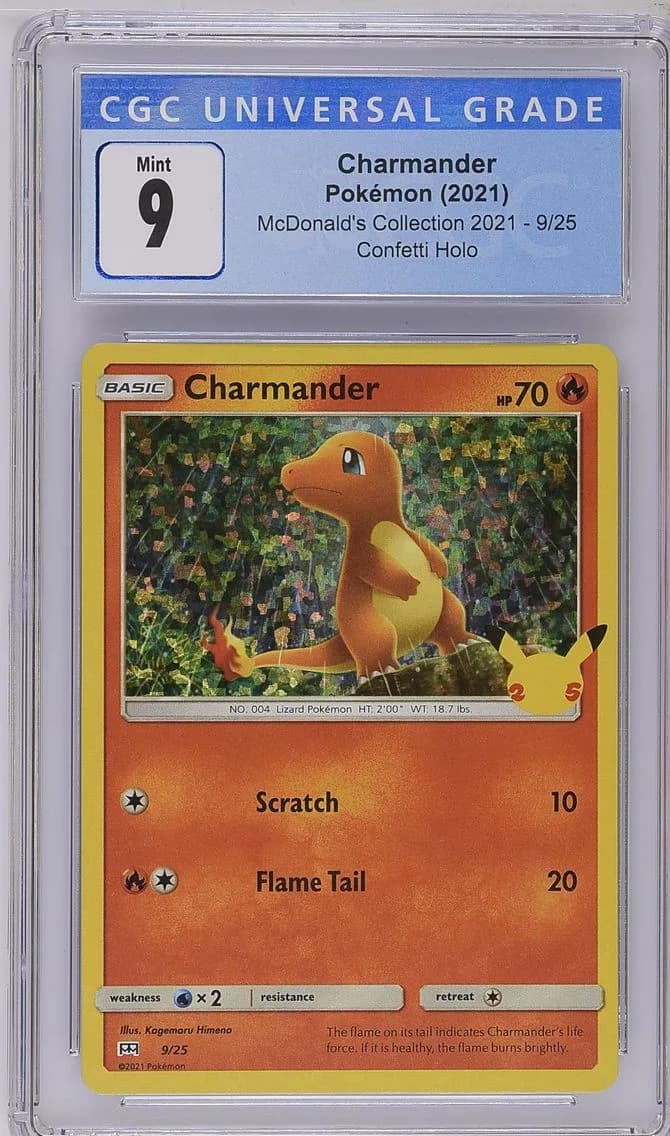 Charmander, McDonald's Collection 2021, CGC 9