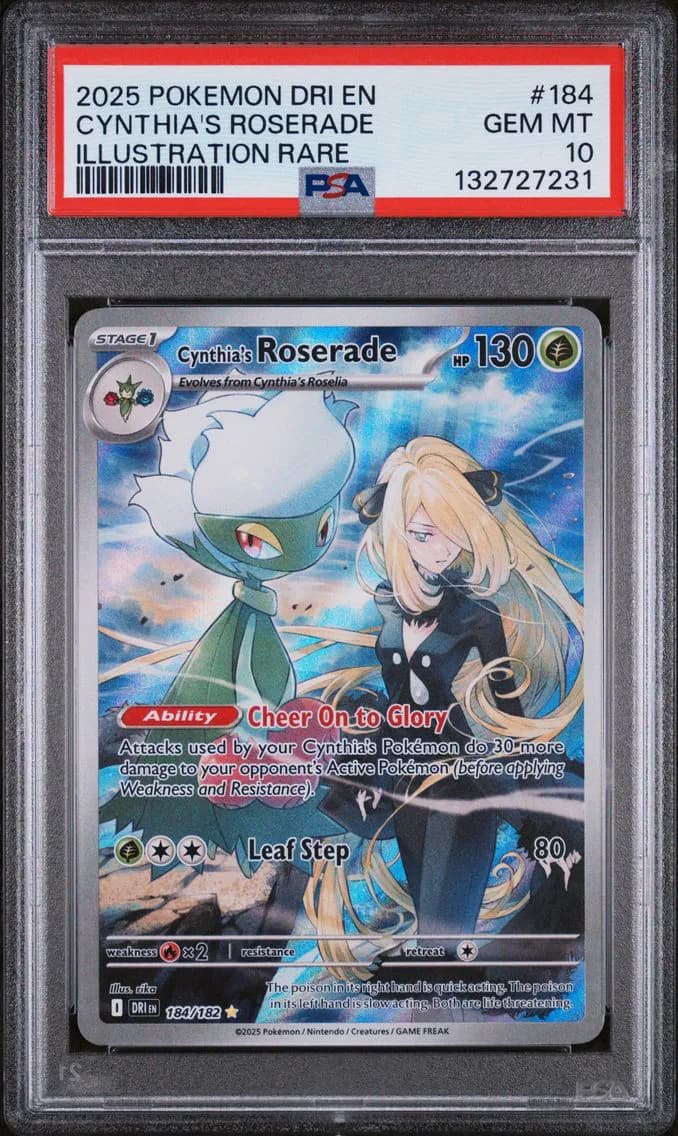 Cynthia's Roserade, Destined Rivals, PSA 10