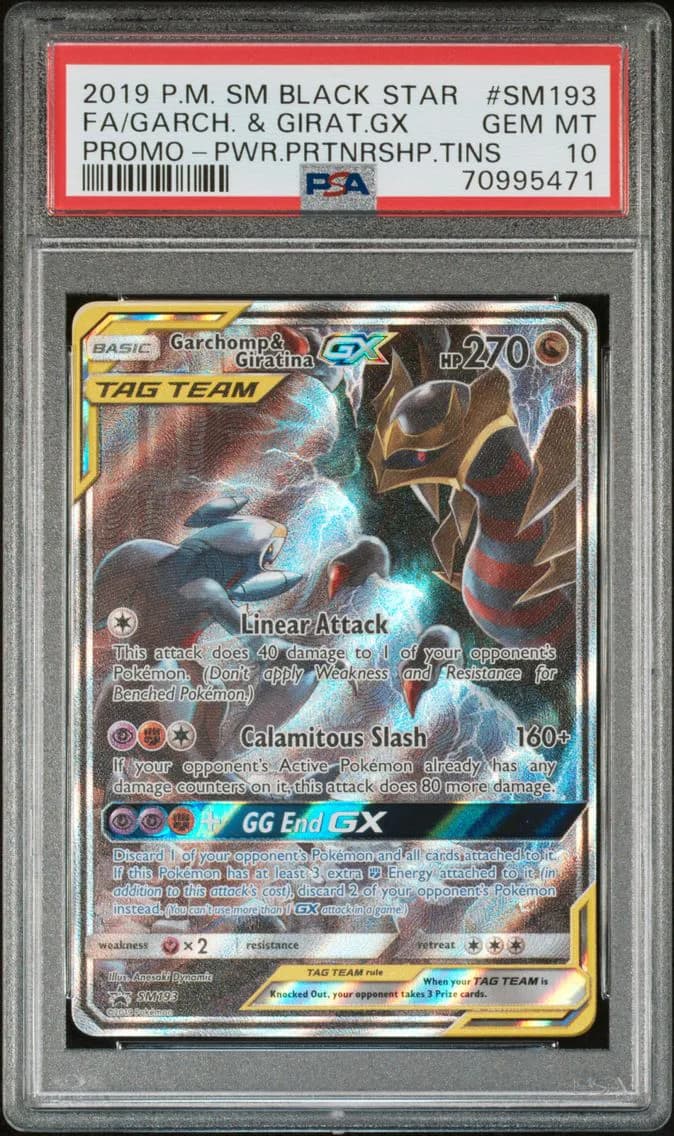 Garchomp & Giratina GX, SM Black Star Promo, PSA 10