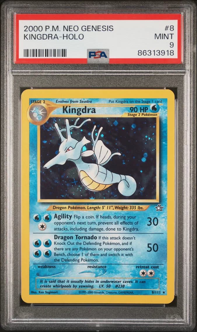 Kingdra-Holo, Neo Genesis, PSA 9