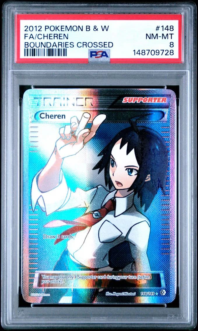 Cheren, Black & White Boundaries Crossed, PSA 8