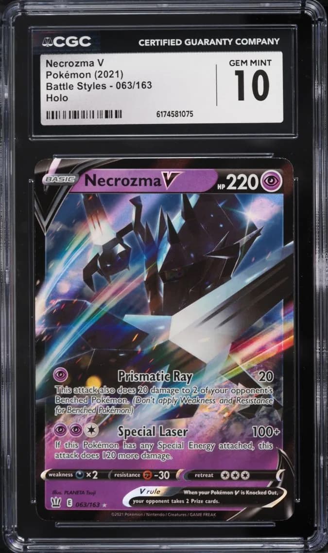 Necrozma V, Battle Styles, CGC 10