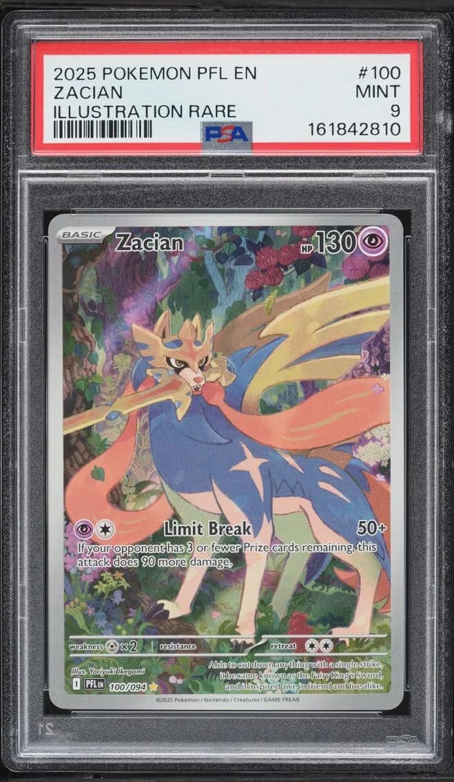 Zacian, Phantasmal Flames, PSA 9