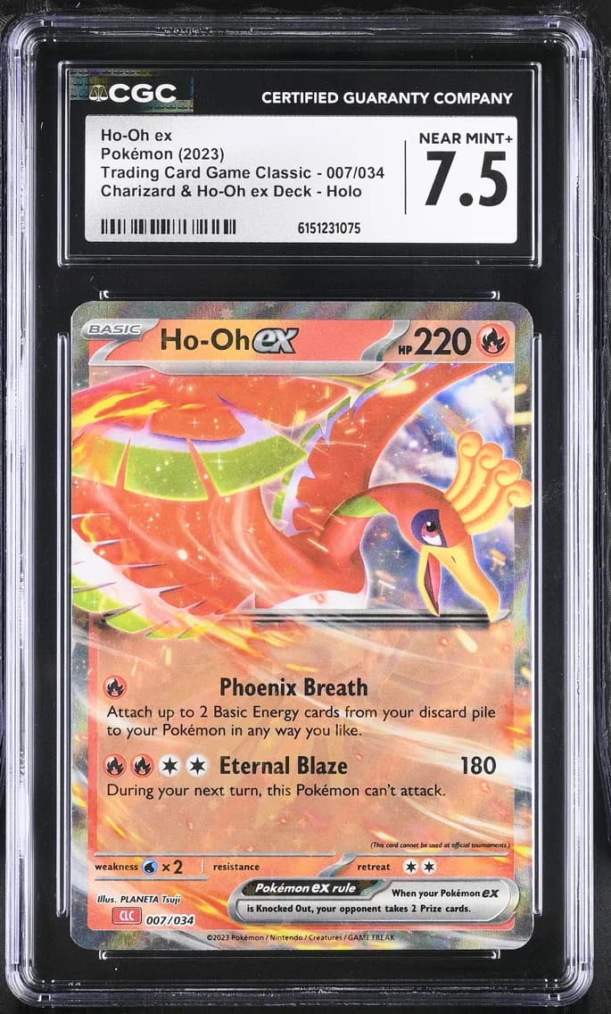 Ho-Oh ex, Trading Card Game Classic - CLV, CLC, CLB, CGC 7.5