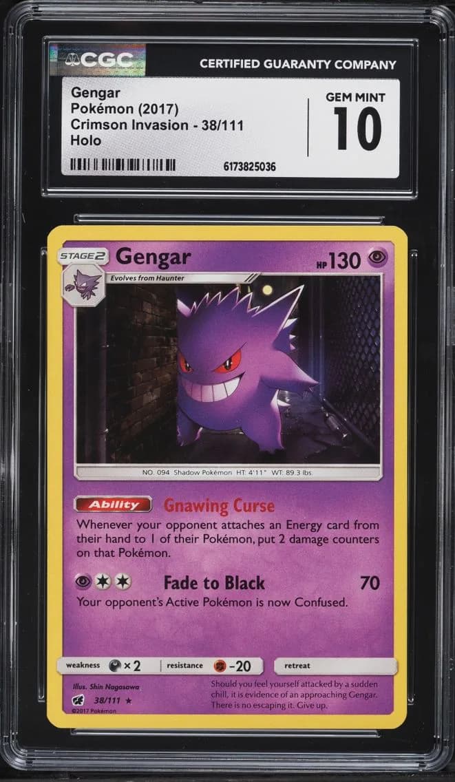 Gengar, Crimson Invasion, CGC 10
