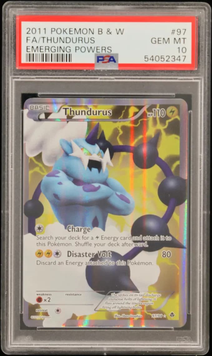 Thundurus, Black & White Emerging Powers, PSA 10