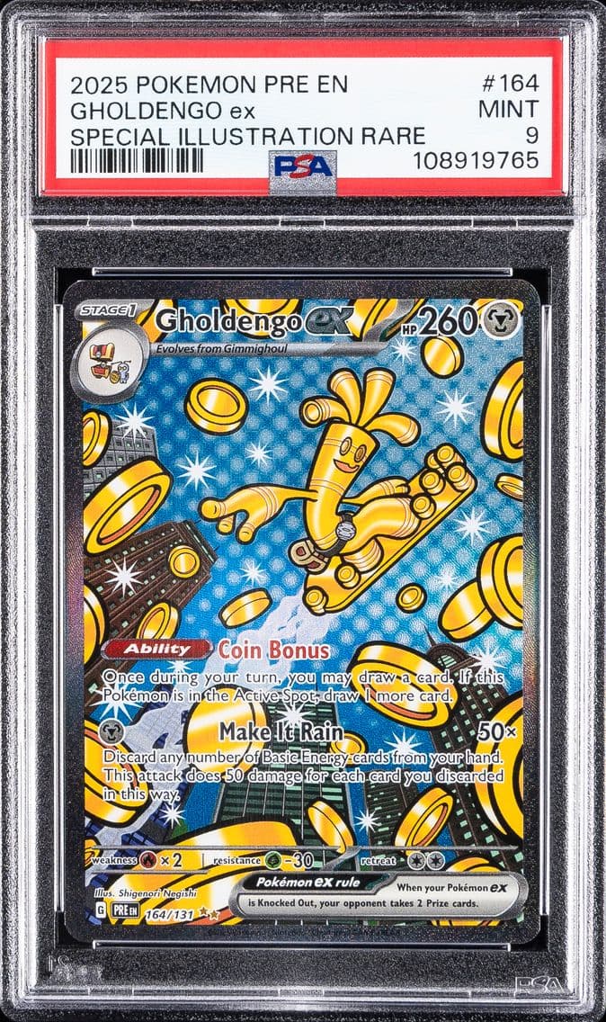 Gholdengo EX, Prismatic Evolutions, PSA 9