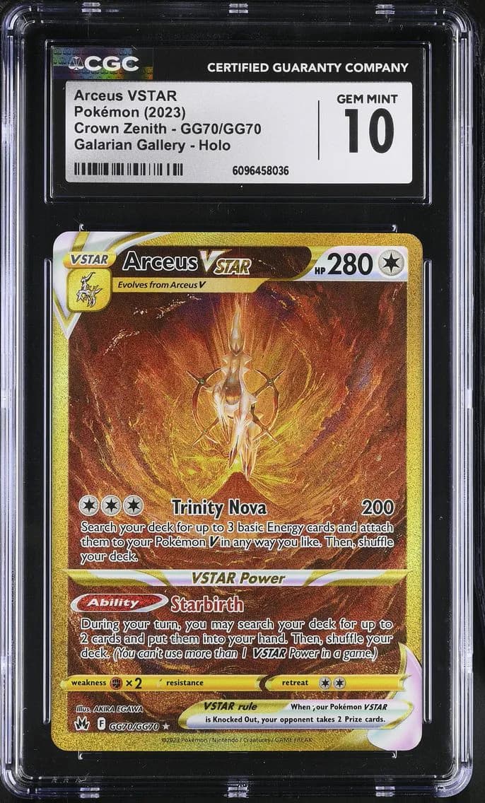 Arceus VSTAR, Crown Zenith, CGC 10
