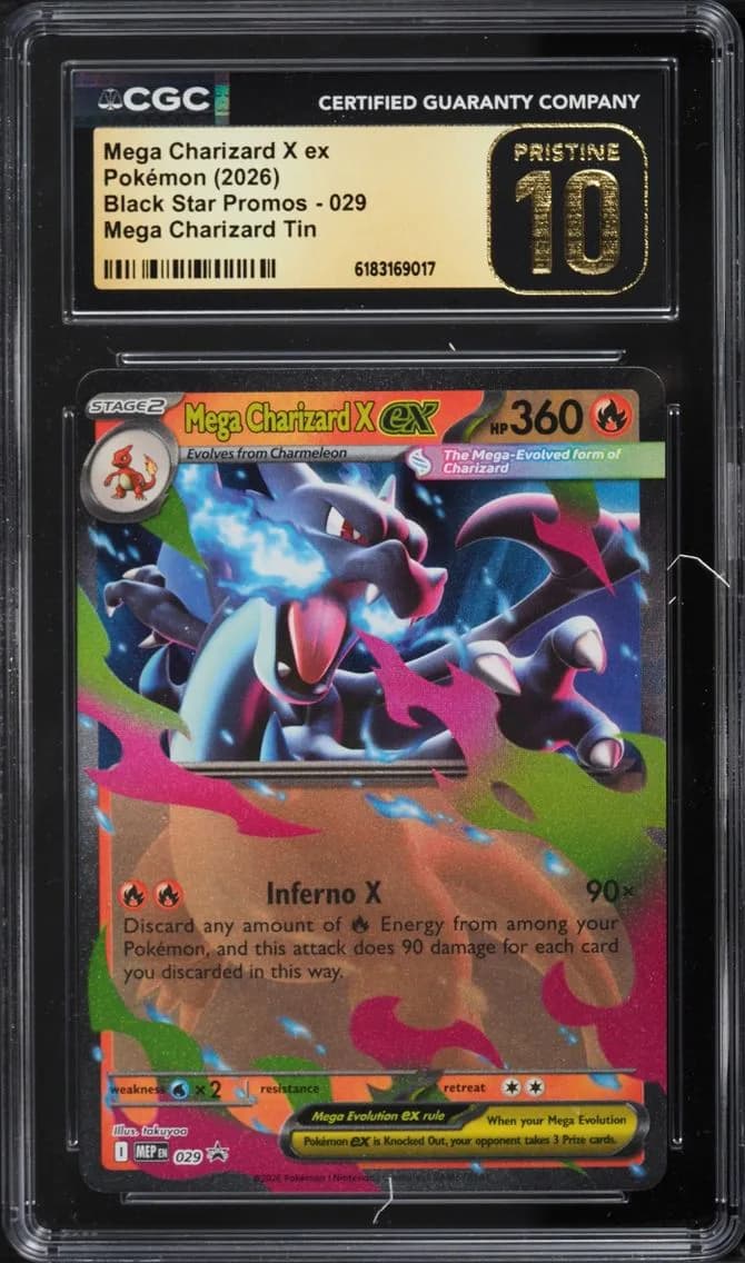 X EX, Black Star Promos - Mega Evolution MEP EN, CGC 10