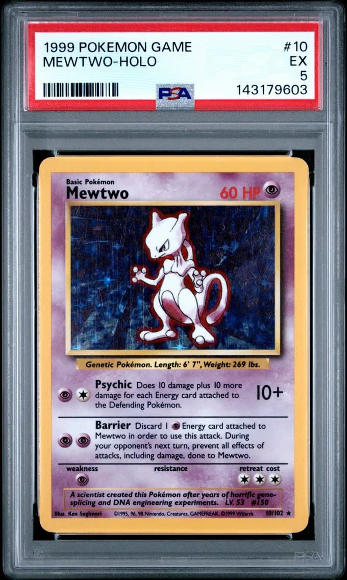 Mewtwo-Holo, Game, PSA 5