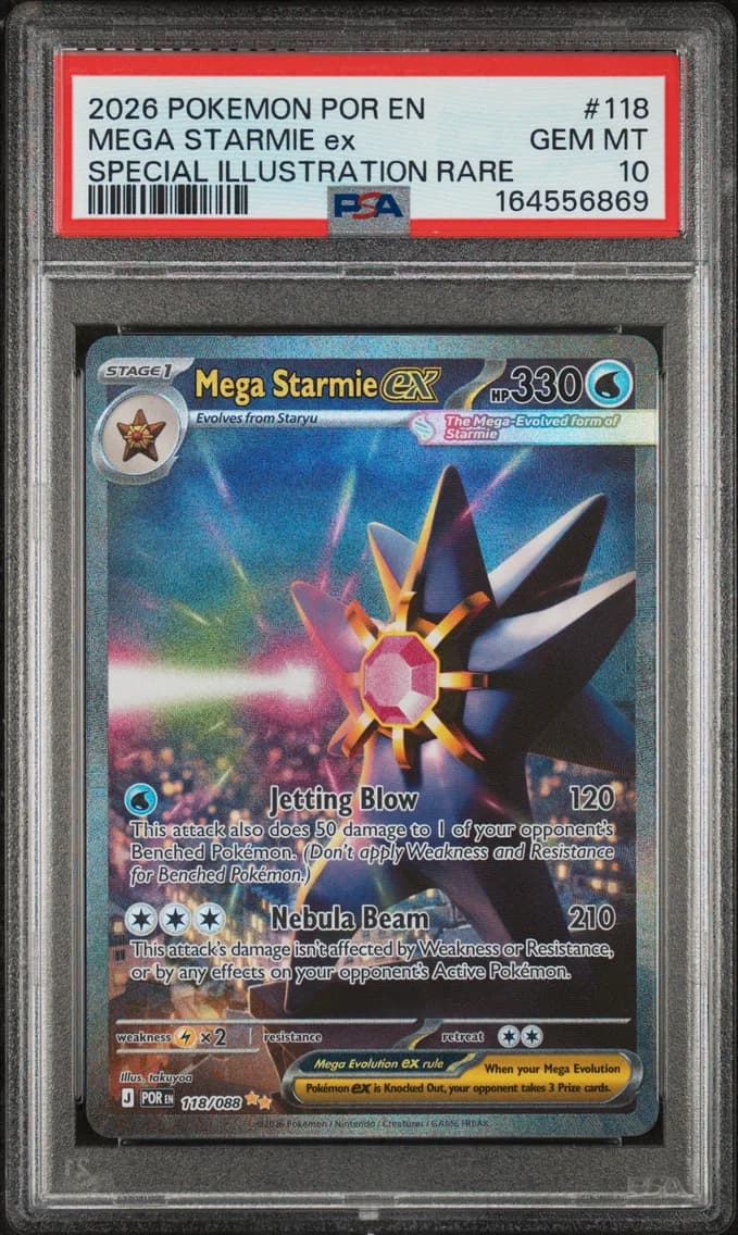 Mega Starmie EX, Perfect Order, PSA 10