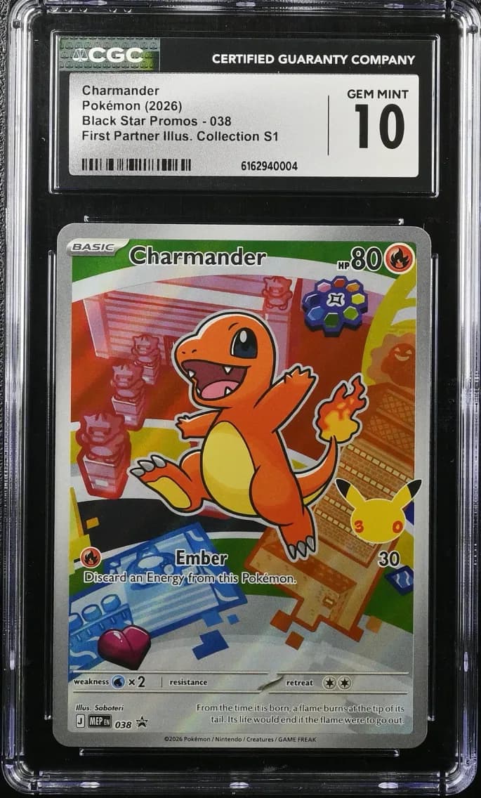 Charmander, Black Star Promos - Mega Evolution MEP EN, CGC 10