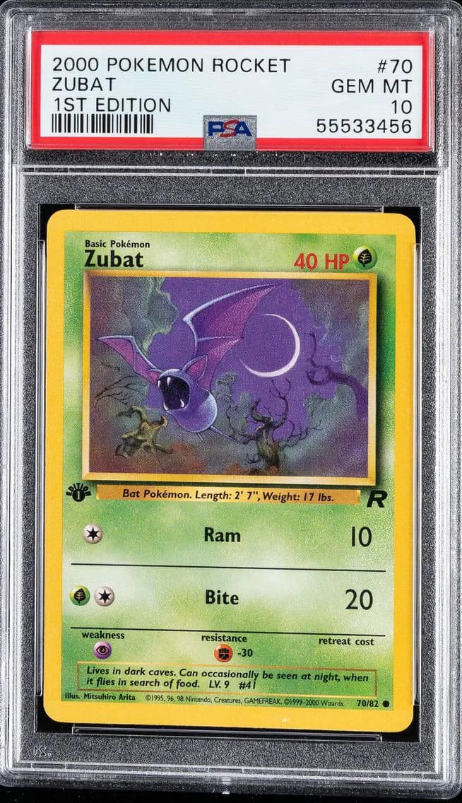 Zubat, Rocket, PSA 10