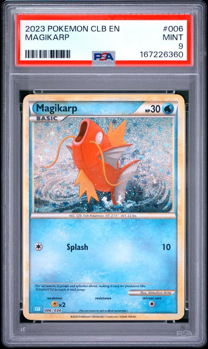 Magikarp, Clb-Trading Card Game Classic Blastoise & Suicune EX Deck, PSA 9