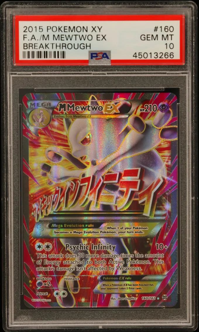 M Mewtwo EX, XY Breakthrough, PSA 10