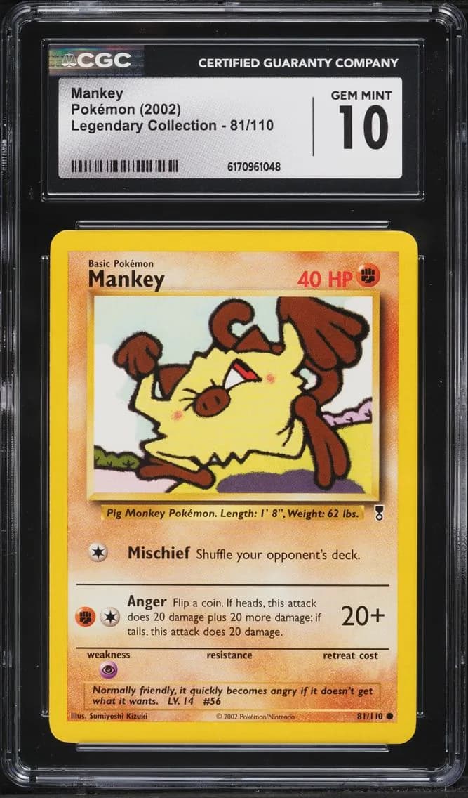 Collection Mankey, Legendary Collection, CGC 10